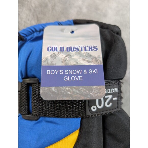 3 Cold Busters Boys Gloves L Snow Ski Winter Warm Colorful Outdoor - Picture 4 of 6